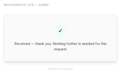 He finishes the remaining answers and the request closes.